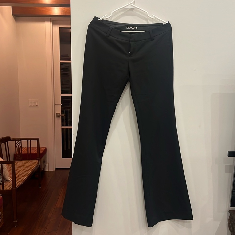 I AM GIA low rise black pant